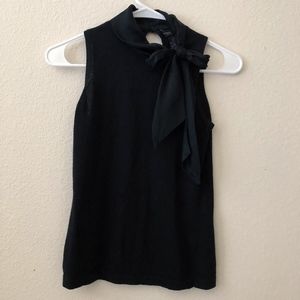 Banana Republic Tie Neck Bow Sleeveless Top
